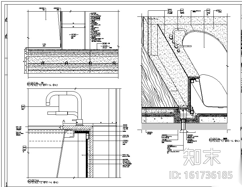 [酒店]KHA--上海养云安缦酒店别墅和客房施工图cad施工图下载【ID:161736185】