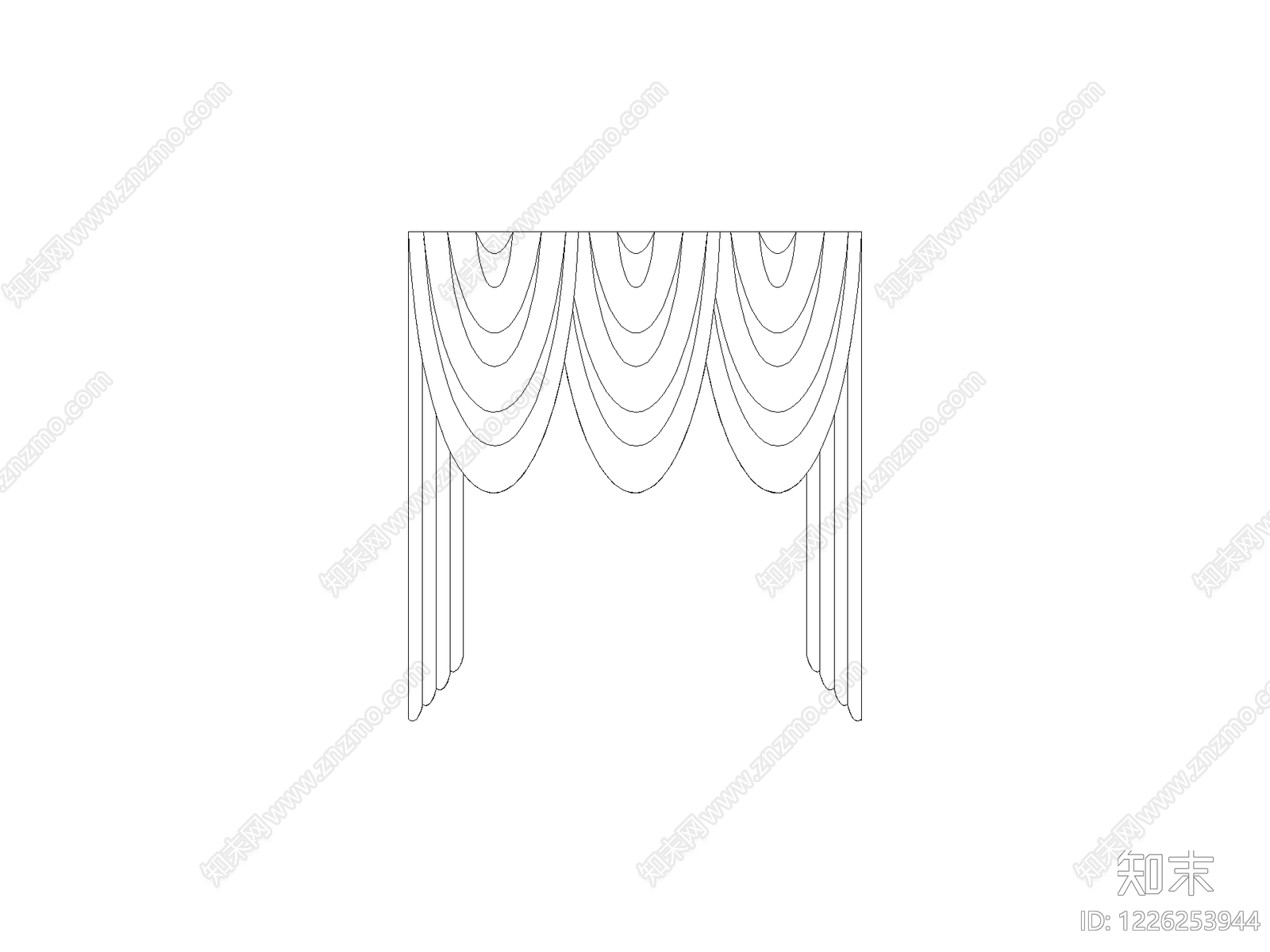窗帘CAD图纸