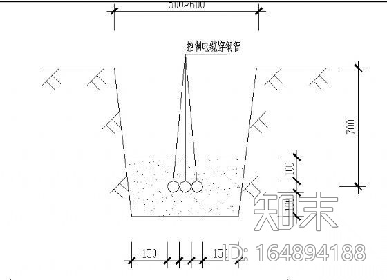 灯座基础手孔井大样图cad施工图下载【ID:164894188】