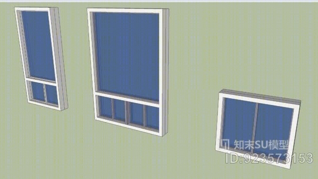 聚氯乙烯窗套SU模型下载【ID:923573153】