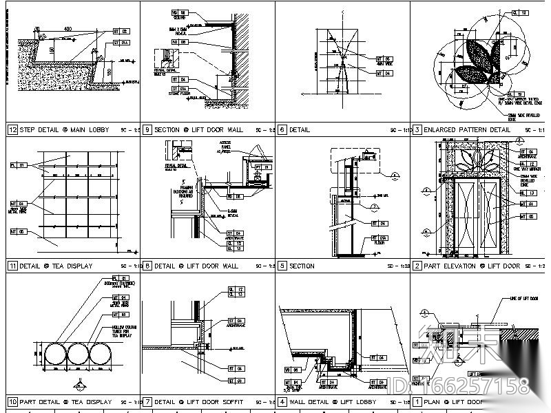 [超全]5600多套室内设计施工图大样节点剖面图合集cad施工图下载【ID:166257158】