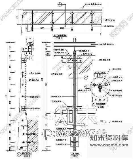 图块/节点楼梯节点详图13cad施工图下载【ID:832286748】