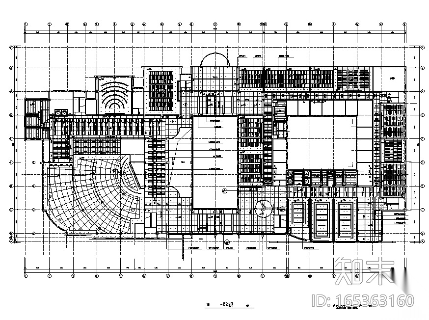 [黑龙江]哈尔滨工业大学教学楼装修设计施工图cad施工图下载【ID:165363160】