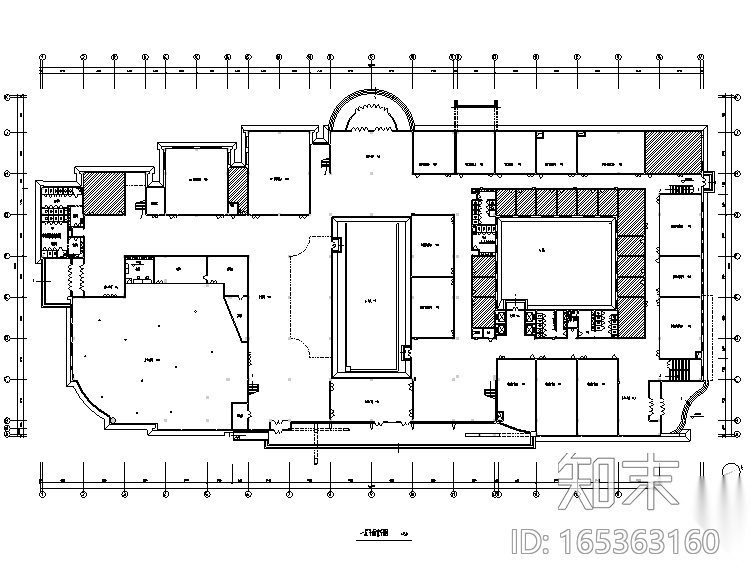 [黑龙江]哈尔滨工业大学教学楼装修设计施工图cad施工图下载【ID:165363160】