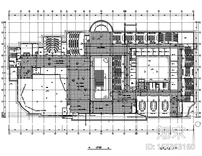 [黑龙江]哈尔滨工业大学教学楼装修设计施工图cad施工图下载【ID:165363160】