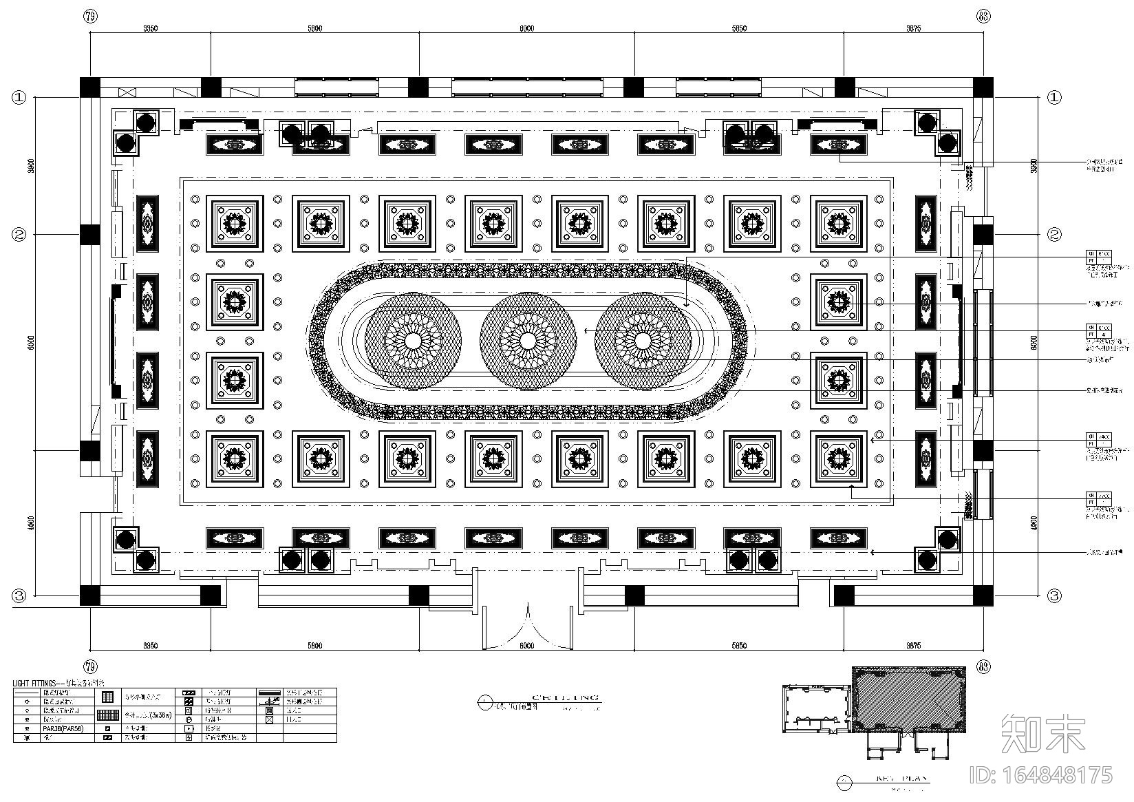 [北京]人民大会堂江苏厅室内装饰设计施工图cad施工图下载【ID:164848175】