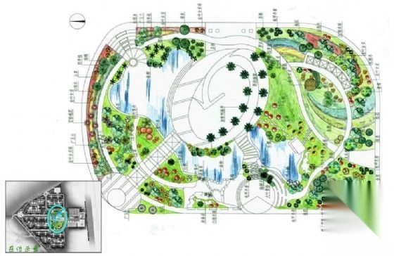 [湖南]小区园林景观方案设计施工图下载【ID:161109124】