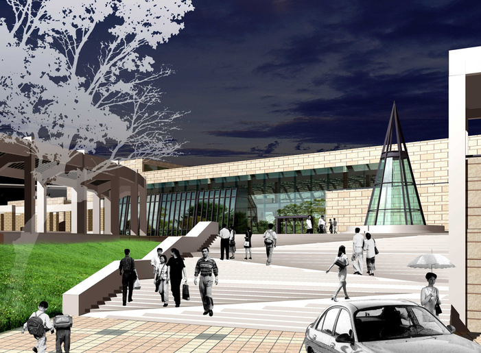 地上2层财政博物馆设计方案图CAD(含效果图)施工图下载【ID:165144167】