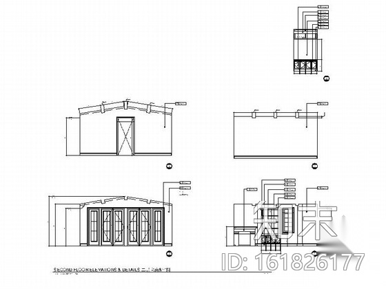 [上海]托斯卡纳风情别墅室内精装修施工图（含效果图）cad施工图下载【ID:161826177】