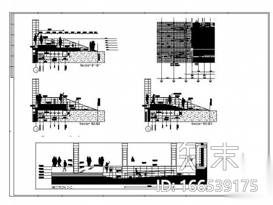 杭州某大厦室外环境景观施工图cad施工图下载【ID:166539175】