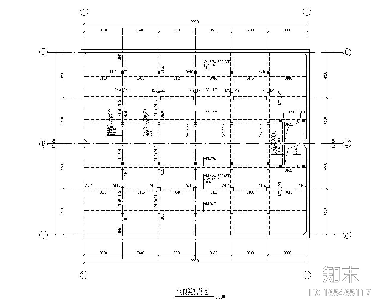 某污水池事故池混凝土结构施工图施工图下载【ID:165465117】