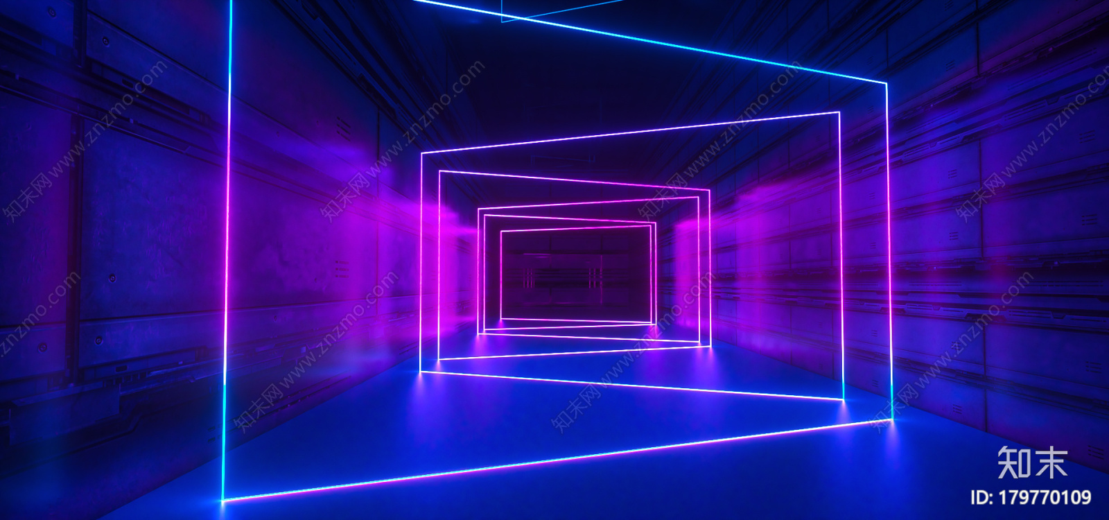 霓虹灯场景CG模型下载【ID:179770109】