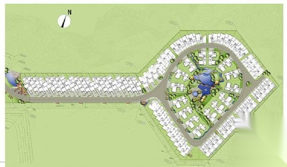 广东临湖水景居住区景观设计方案施工图下载【ID:161120171】