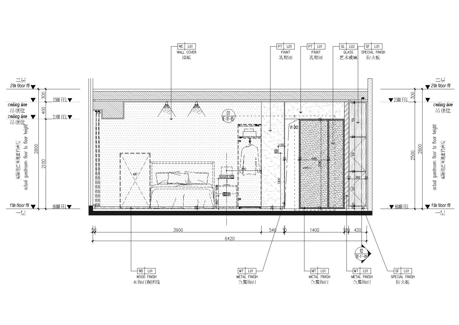 [贵州]53㎡二层四户loft公寓样板间施工图施工图下载【ID:160061147】