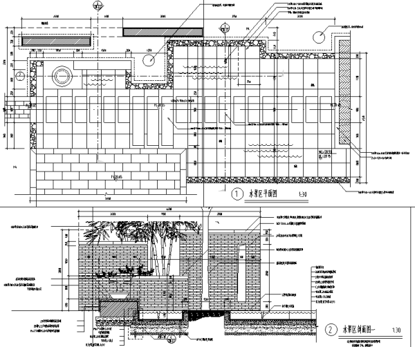 [北京]6套中式私家庭院花园景观设计施工图（附方案文...cad施工图下载【ID:160687123】