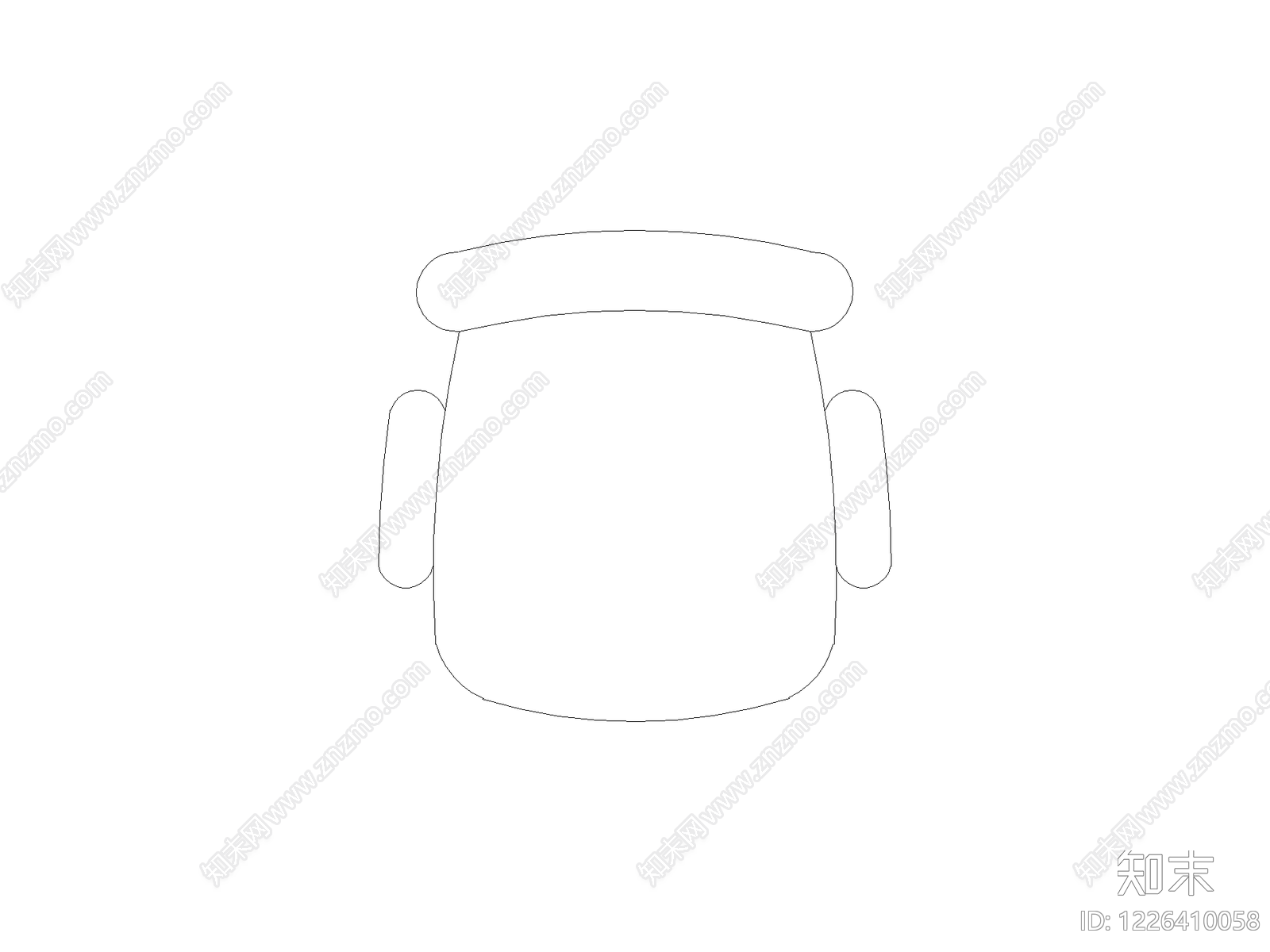 椅子cad施工图下载【ID:1226410058】