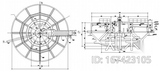 14.3米机械加速澄清池工艺设计图施工图下载【ID:167423105】