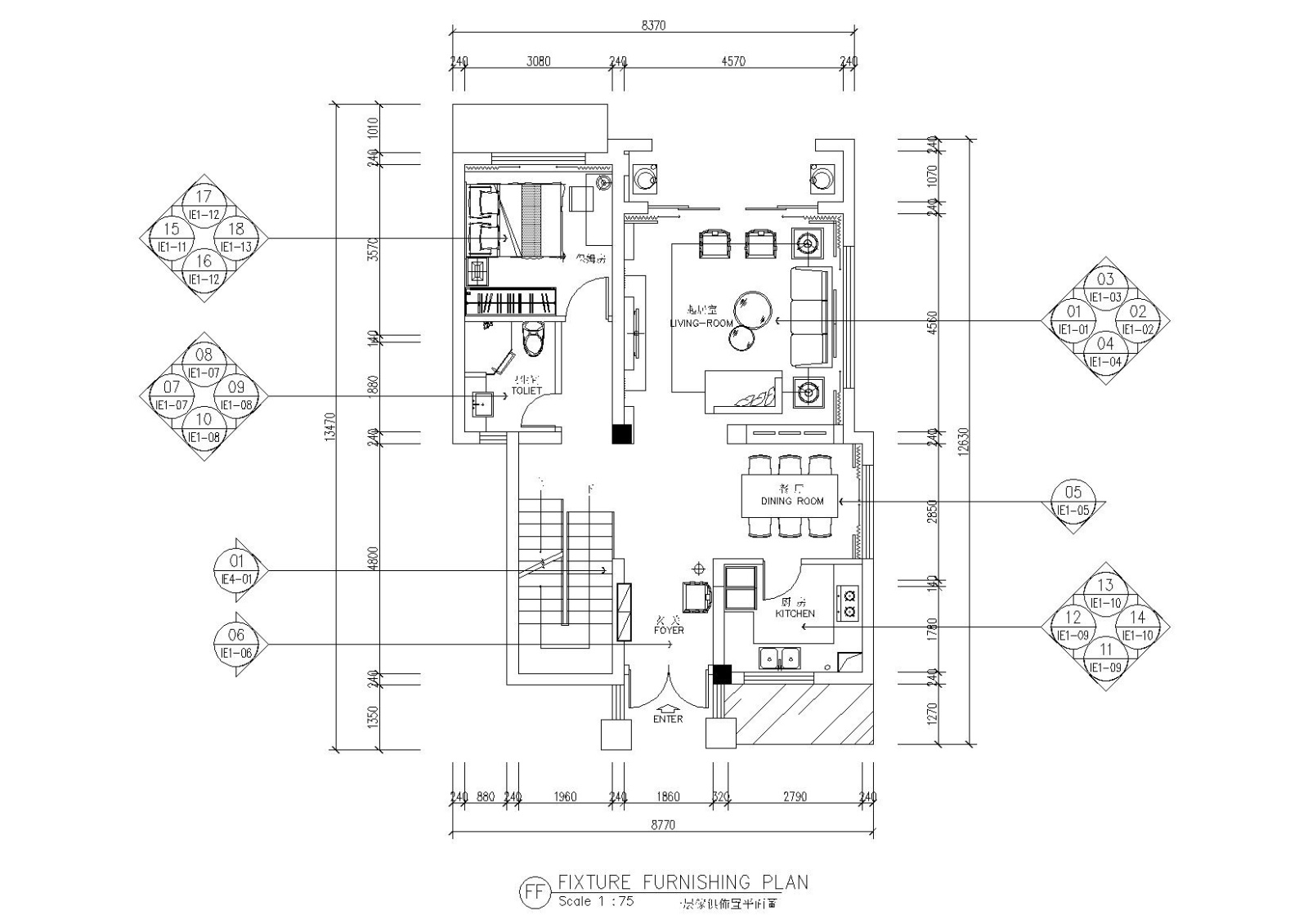 泸州凤凰首府别墅深化方案+效果图+施工图cad施工图下载【ID:160494133】