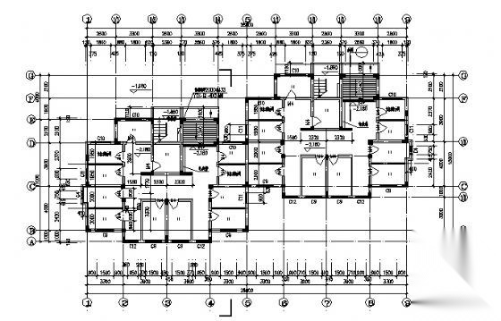 [浙江省]某六层住宅楼建筑方案图cad施工图下载【ID:167043153】