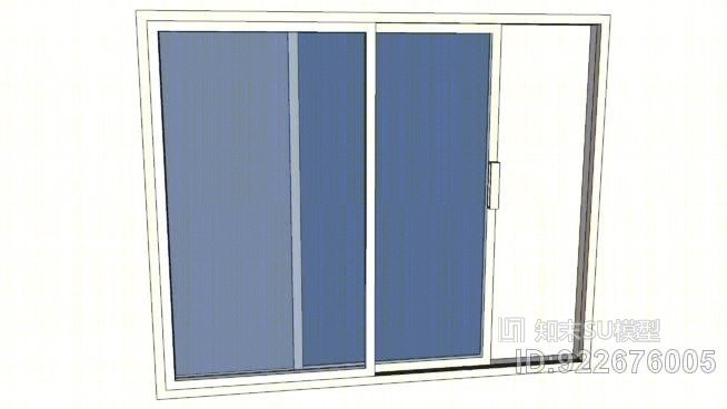 推拉门SU模型下载【ID:922676005】