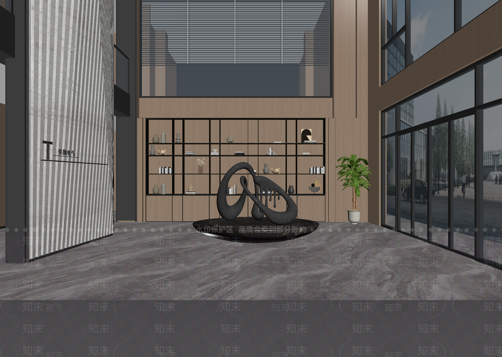 现代酒店大堂3D模型下载【ID:1215190808】