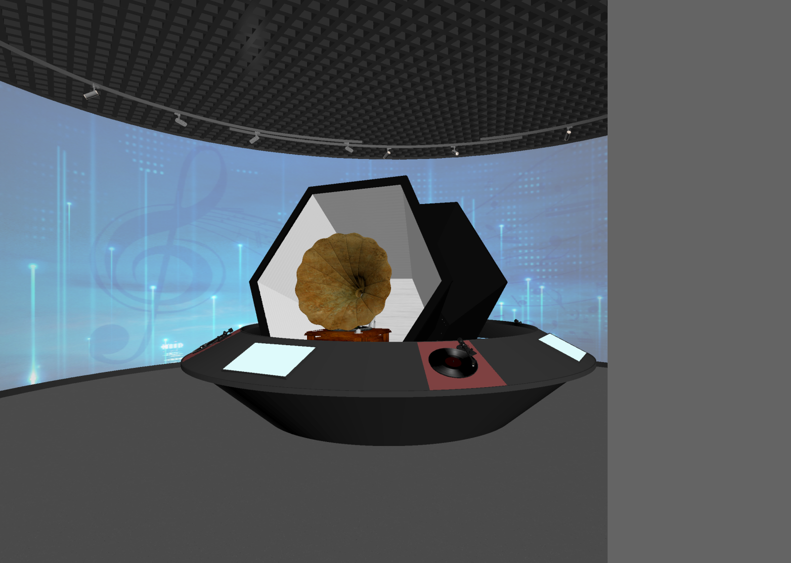 现代科技展厅3D模型下载【ID:1214937195】