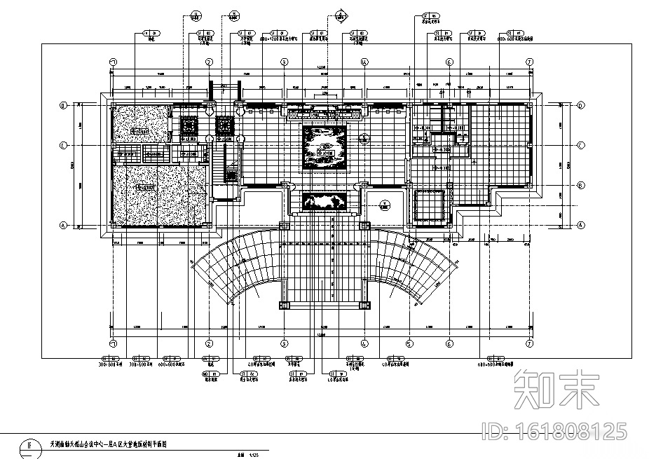 上市集团高档会所空间设计施工图（附效果图）cad施工图下载【ID:161808125】