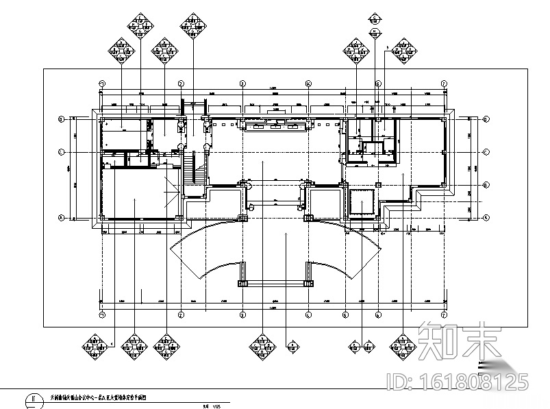 上市集团高档会所空间设计施工图（附效果图）cad施工图下载【ID:161808125】