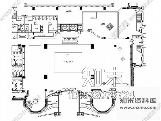 施工图天津某地产售楼处室内装修图cad施工图下载【ID:532075724】