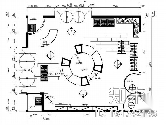 经典牛仔裤专卖店装修图（含效果）cad施工图下载【ID:161742143】