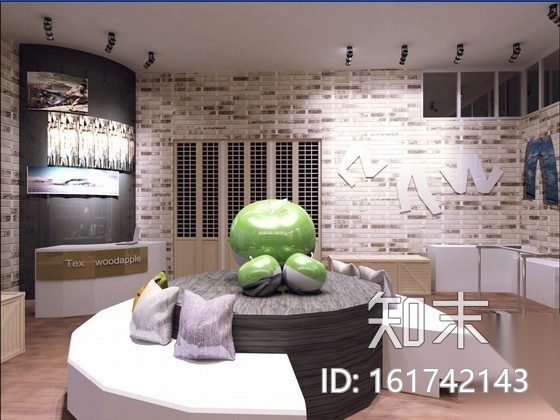 经典牛仔裤专卖店装修图（含效果）cad施工图下载【ID:161742143】