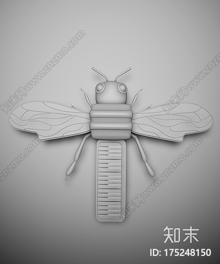 音乐昆虫CG模型下载【ID:175248150】