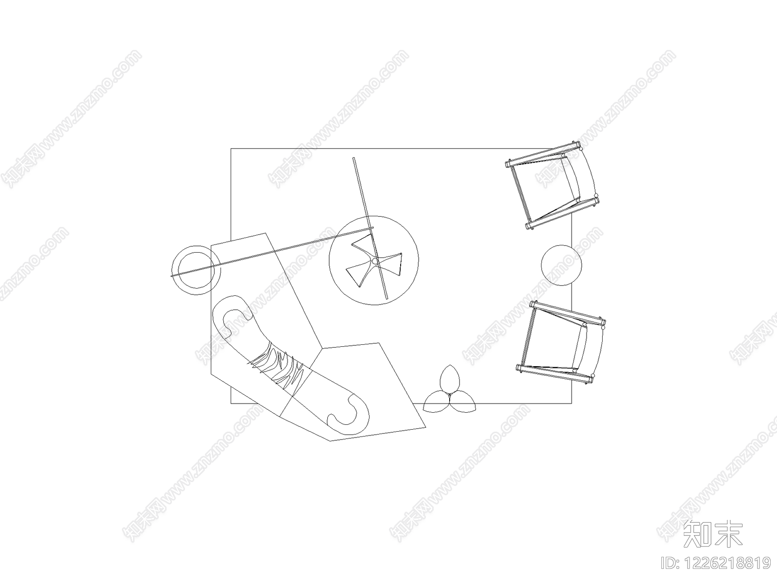 现代,极简家装图库CAD图纸