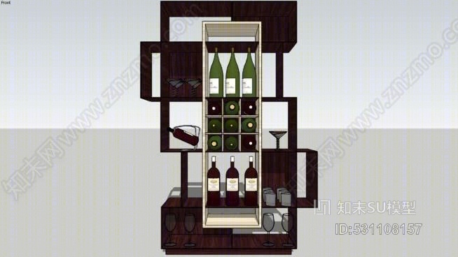 现代迷你酒吧设计SU模型下载【ID:531108157】