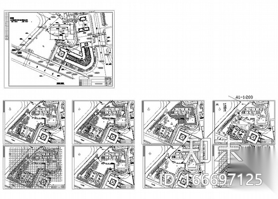 广州某小学园林景观施工图cad施工图下载【ID:166697125】