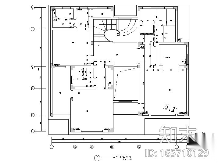 [江苏]常熟市辛庄两层别墅设计施工图（附效果图）cad施工图下载【ID:165710129】