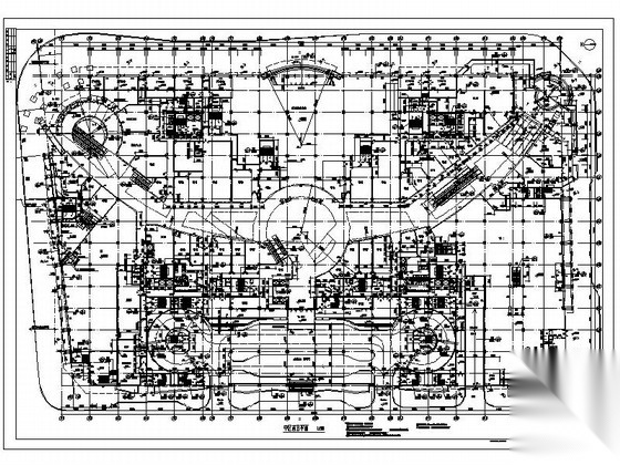 现代风格知名大型商业综合体建筑施工图（知名地产）cad施工图下载【ID:165736188】