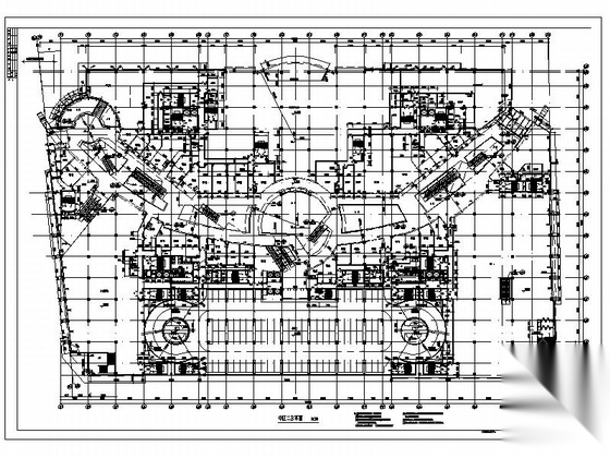 现代风格知名大型商业综合体建筑施工图（知名地产）cad施工图下载【ID:165736188】