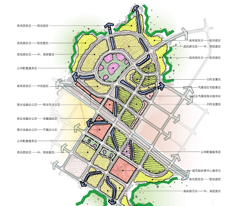 [浙江]玉环县城南新区村镇改造城市设计图纸cad施工图下载【ID:151723182】