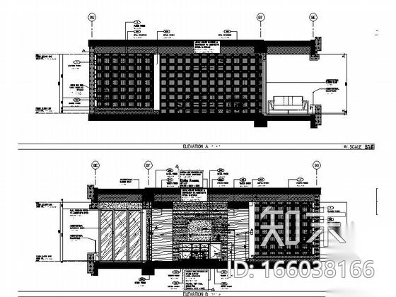 [海南]超五星级豪华酒店客房施工图（含效果）cad施工图下载【ID:166038166】