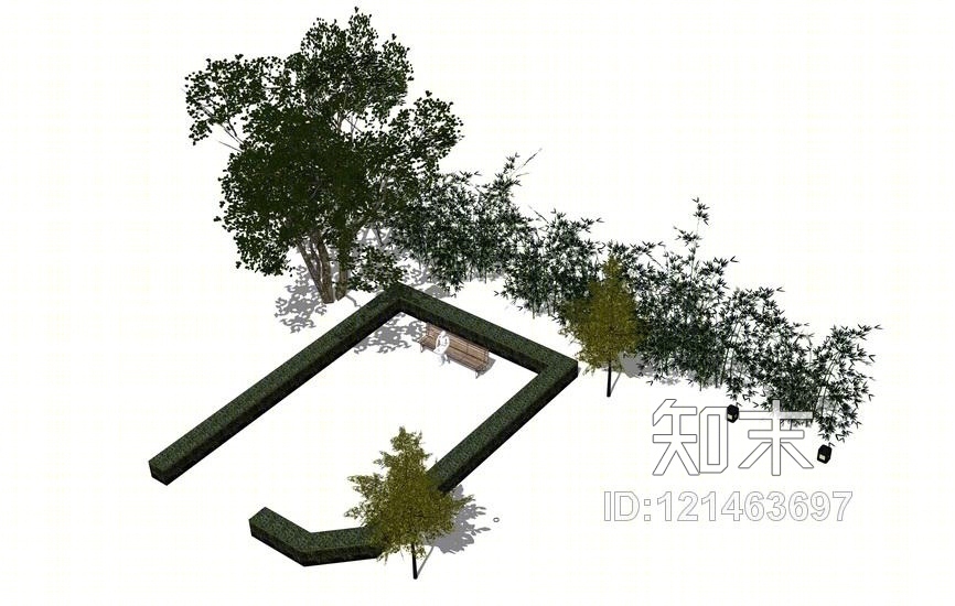 3D植物树SU模型下载【ID:121463697】