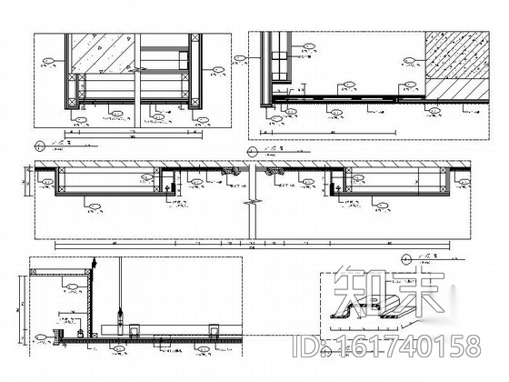 [重庆]精致售楼处装修图cad施工图下载【ID:161740158】