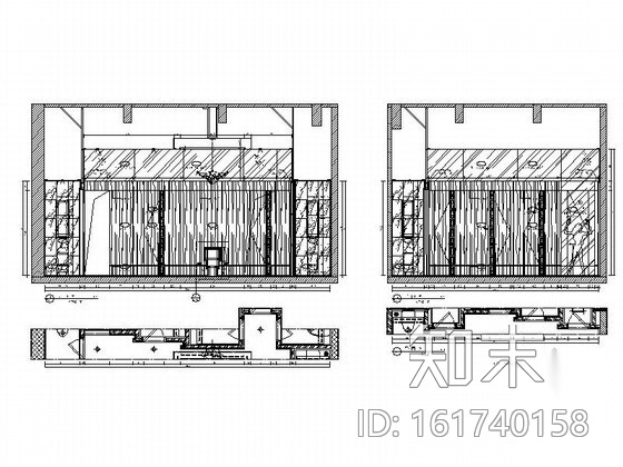 [重庆]精致售楼处装修图cad施工图下载【ID:161740158】