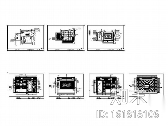 [重庆]某商务KTV包房A施工图cad施工图下载【ID:161818106】