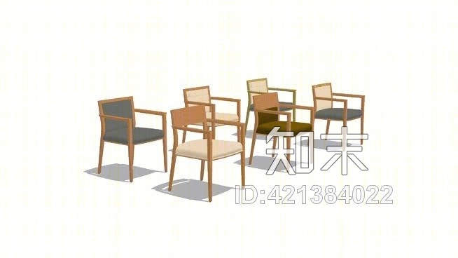 凯瑟琳椅SU模型下载【ID:421384022】