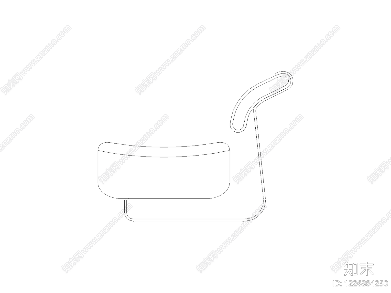 椅子cad施工图下载【ID:1226384250】