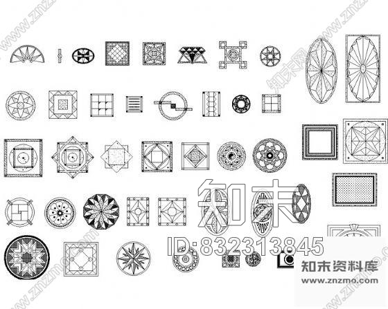 图块/节点CAD常用图块集cad施工图下载【ID:832313845】