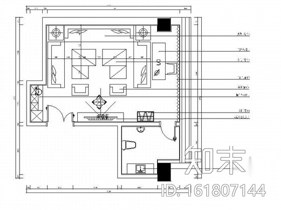 [北京]欧式量贩式KTV包厢室内设计装修图cad施工图下载【ID:161807144】