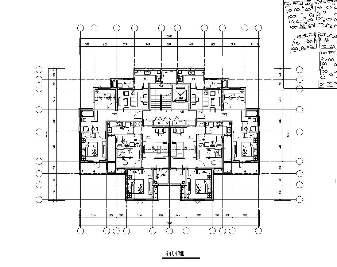 [上海]欧陆风格住宅区建筑施工图设计（CAD）cad施工图下载【ID:149862150】