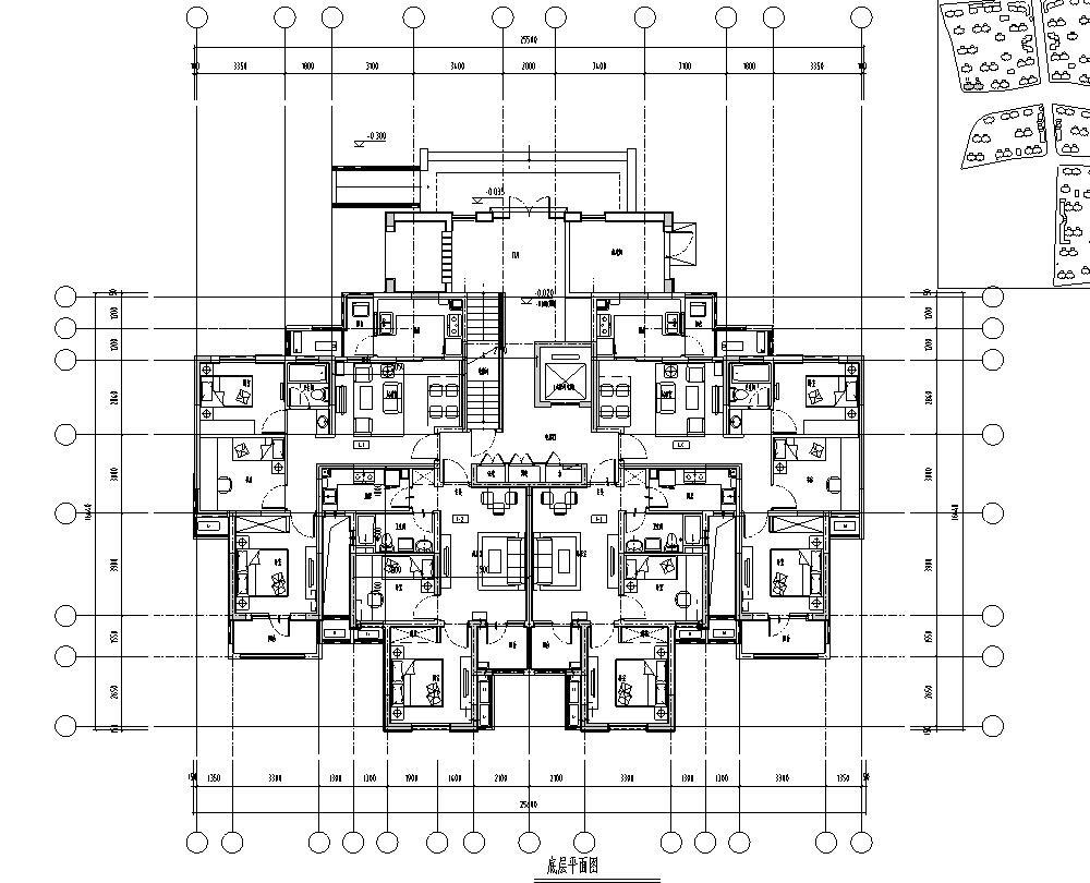 [上海]欧陆风格住宅区建筑施工图设计（CAD）cad施工图下载【ID:149862150】